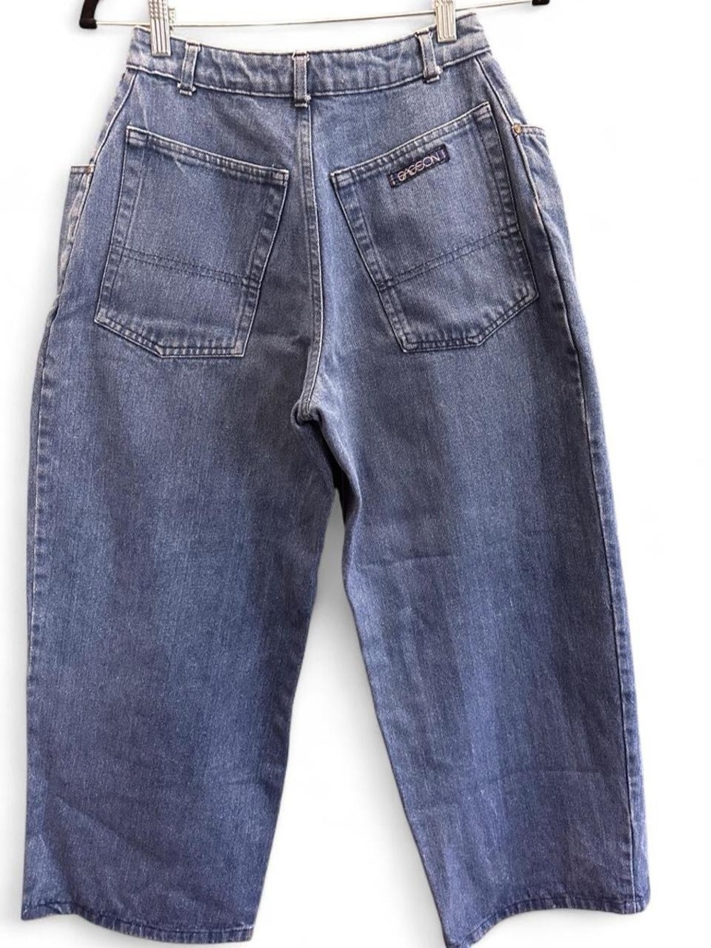 Women's Vintage 80s Sasson Wide Leg Baggy High Waisted Jeans 26" - Picture 3 of 4